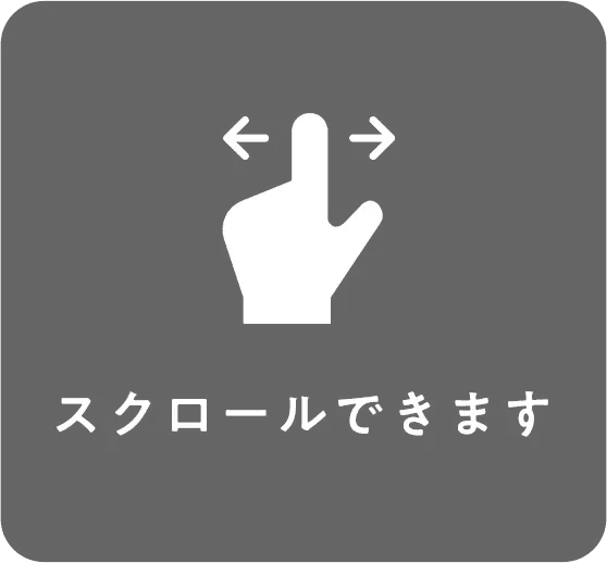 スクロールできます